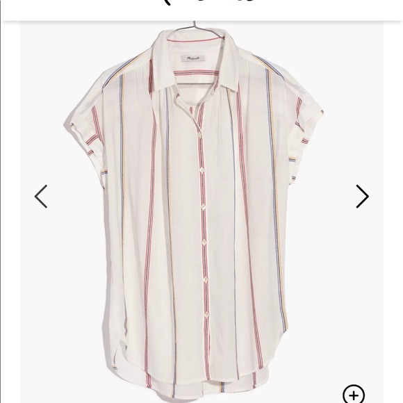 Madewell Central Shirt in Schulner Stripe - Medium - Picture 6 of 8